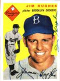 Autographed JIM HUGHES 1954 Topps Archive card