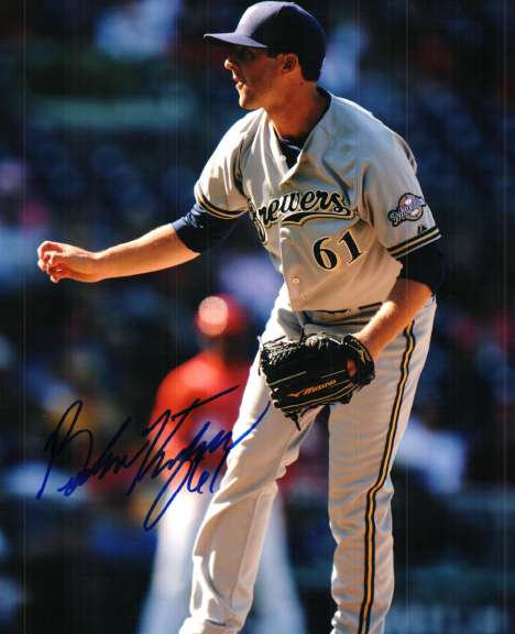 AUTOGRAPHED BRANDON KINTZLER 8X10 photo  Milwaukee Brewers