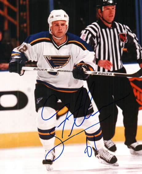 Autographed CORY STILLMAN 8X10 St. Louis Blues Photo