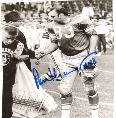 Autographed RON KRAMER 8X10 DETROIT LIONS Photo