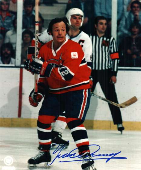 Autographed YVAN COURNOYER 8x10 Montreal Canadiens Photo