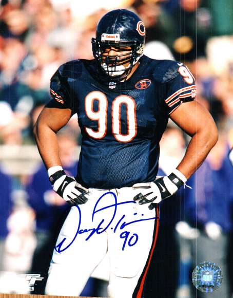 Autographed 8X10 Photo - VAN TUINEI Chicago Bears