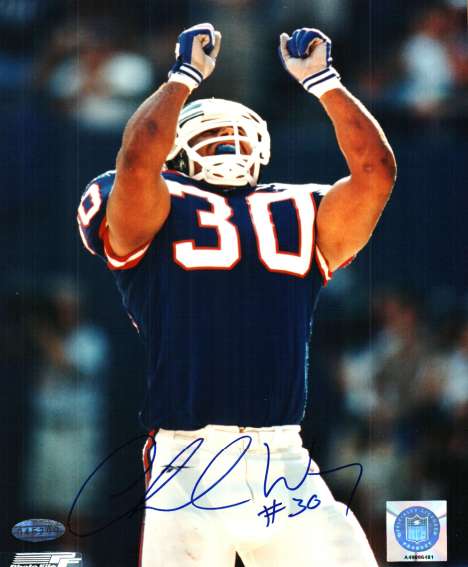 Autographed CHARLES WAY New York Giants photo
