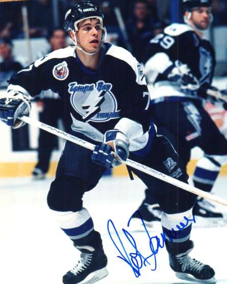 Autographed ROB ZAUMNER Tampa Bay Lightning photo