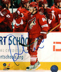 Autographed PETER MUELLER Phoenix Coyotes Photo