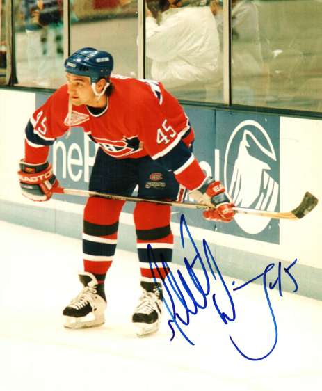 Autographed GILBERT DIONNE Montreal Canadiens Photo