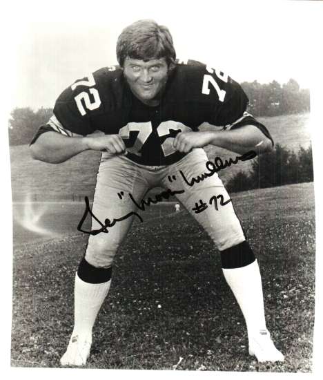 Autographed  GERRY MULLINS photo Pittsburgh Steelers