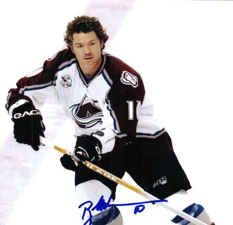 Autographed BRAD MAY Colorado Avalanche Photo