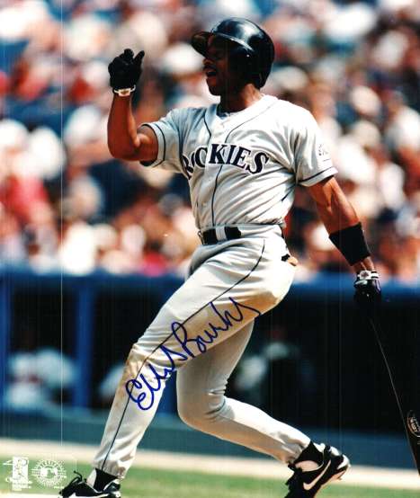 AUTOGRAPHED ELLIS BURKS 8X10 Colorado Rockies Photo