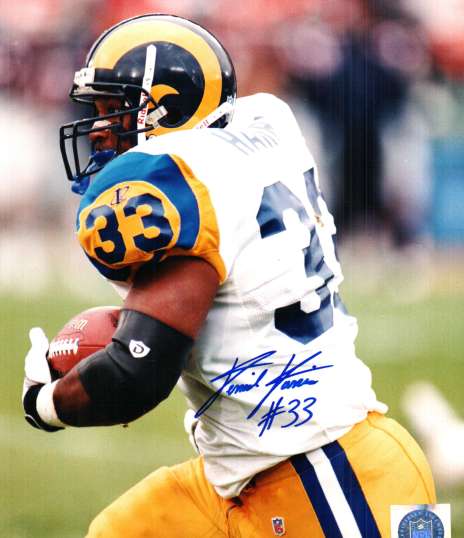 AUTOGRAPHED DAVID HARRIS photo St Louis Rams