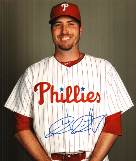 AUTOGRAPHED CHAD QUALLS photo  Philadelphia Phillies
