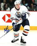 Autographed MATT GREENE EDMONTON OILERS Photo