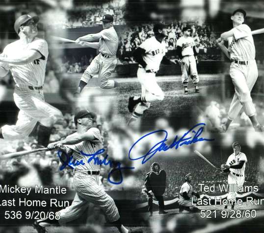 AUTOGRAPHED JIM LONBORG AND JACK FISHER 8X10  Boston Red Sox photo