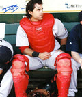 AUTOGRAPHED DUSTY BROWN  Boston Red Sox photo