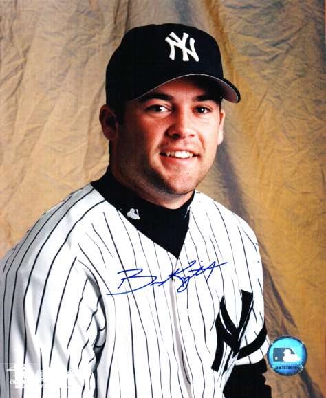AUTOGRAPHED BREVIN KNIGHT photo  New York Yankees