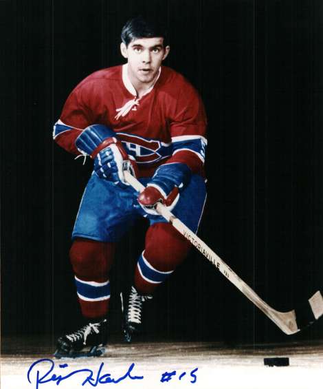 Autographed REJEAN HOULE  Montreal Canadiens Photo