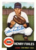 Autographed HENRY FOILES 1953 Topps Archives Card