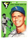 Autographed DON JOHNSON 1954 Topps Archive card