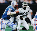 Autographed MIKE ROZIER 8X10  Houston Oilers photo