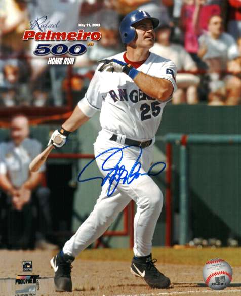 AUTOGRAPHED 16 x 20  RAFAEL PALMEIRO TEXAS RANGERS Photo