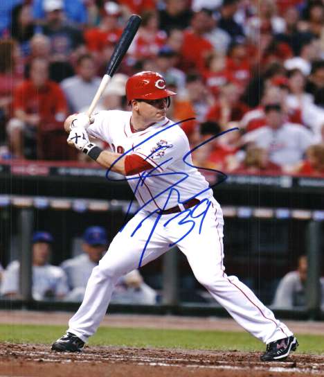 AUTOGRAPHED  photo DEVIN MESORACO Cincinnati Reds