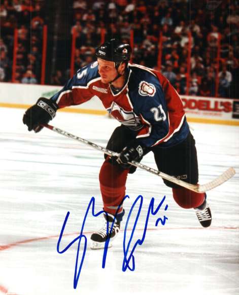 Autographed SHJON PODEIN Colorado Avalanche Photo