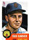 Autographed NED GARVER 1953 Topps Archives Card