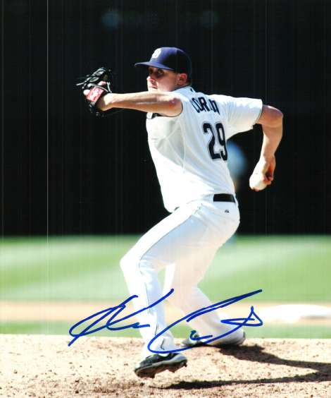 AUTOGRAPHED KEVIN CORREIA 8X10 San Diego Padres photo