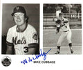 AUTOGRAPHED MIKE CUBBAGE 8X10 New York Mets photo