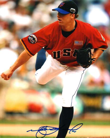 AUTOGRAPHED MATT LINDSTROM New York Mets photo