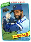 WILLIE WILSON Autographed 2003 Topps Fan Favorites Card