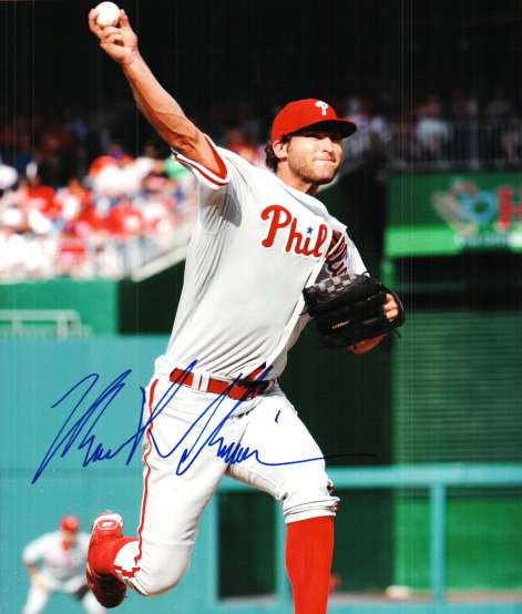 AUTOGRAPHED MICHAEL SCHWIMER 8X10 photo  Philadelphia Phillies