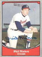 Signed PHIL NIEKRO Pacific Legends Card