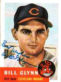 Autographed  BILL GLYNN 1953 Topps Archives Card