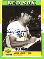 Autographed LUIS APARICIO UD 1970's Decade Card