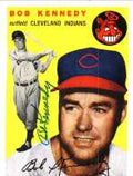 Autographed BOB KENNEDY 1954 Topps Archive card