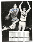 Autographed PAUL ARIZIN -  PHILADELPHIA WARRIORS photo