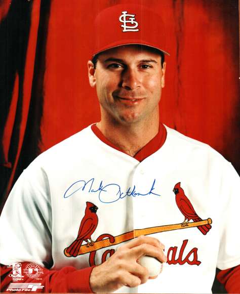 AUTOGRAPHED MARK PETKOSVEK St. Louis Cardinals photo