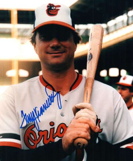 AUTOGRAPHED  photo TERRY KENNEDY Baltimore Orioles