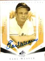 Autographed EARL WEAVER 2004 Upper Deck Legendery Cuts