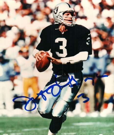 Autographed JEFF GEORGE 8X10 Oakland Raiders photo