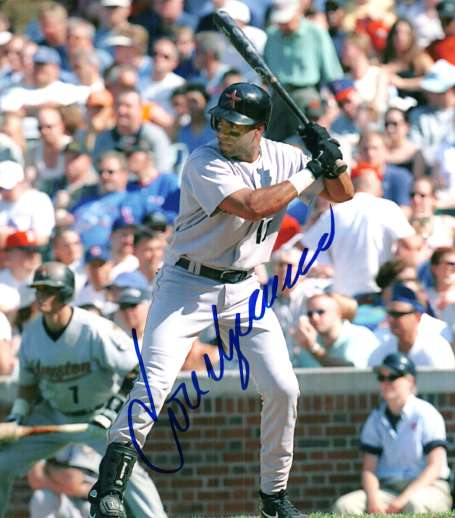 AUTOGRAPHED  photo JOSE VIZCAINO Houston Astros