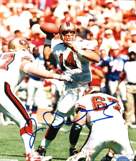 Autographed JIM DRUCKENMILLER  photo - San Francisco 49'ers