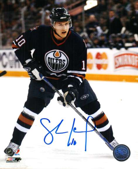 Autographed SHAWN HORCOFF EDMONTON OILERS Photo