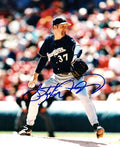 AUTOGRAPHED STEVE WOODARD photo  Milwaukee Brewers