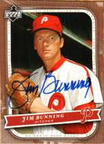 Autographed JIM BUNNING 2005 UPPER DECK CLASSICS CARD