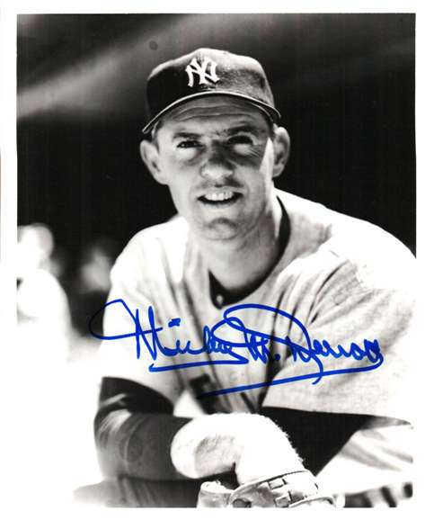 AUTOGRAPHED MICKEY MCDERMOTT photo  New York Yankees