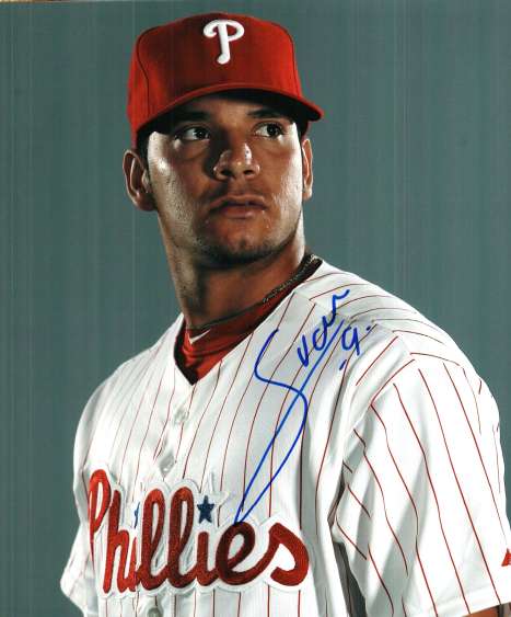 AUTOGRAPHED SEBASTIAN VALLE photo  Philadelphia Phillies