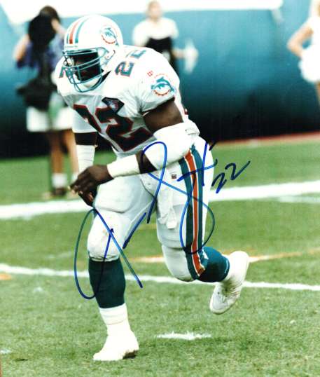 Autographed JAMES SAXON  Miami Dolphins  photo