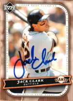 Autographed JACK CLARK 2005 UPPER DECK CLASSICS CARD